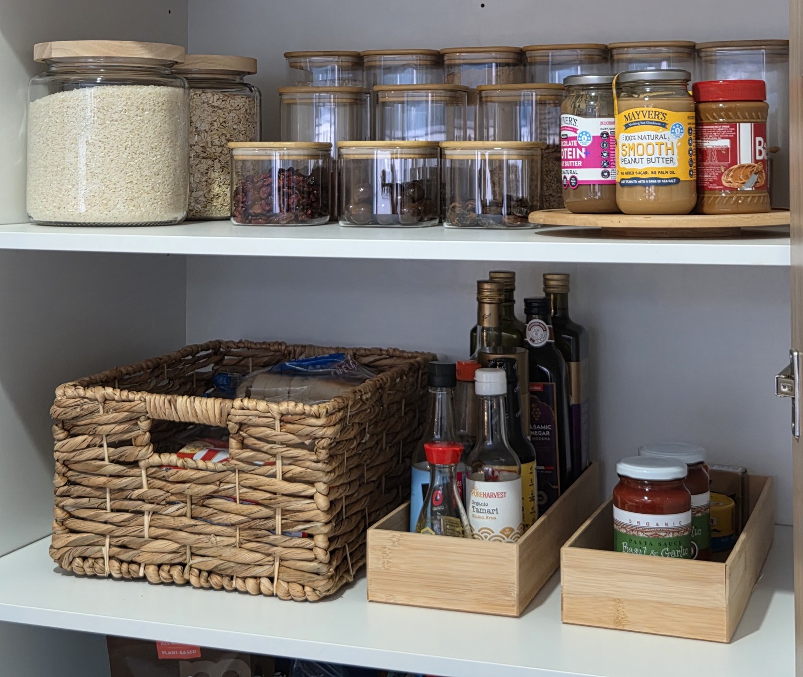 A beautifully organised pantry